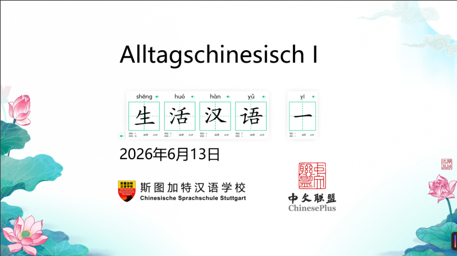 Chinesisch Unterricht 13-06-2026