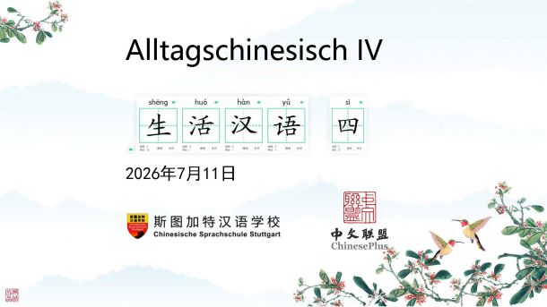 Chinesisch Unterricht 11.07.2026